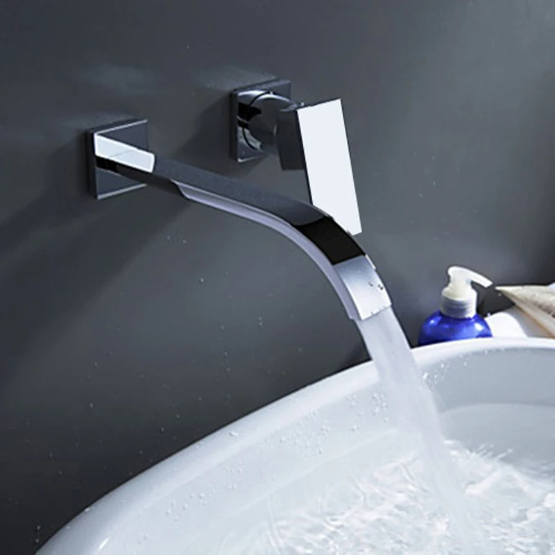 Free Shipping Polished Chrome Brass Bathroom Basin Faucet Single ...