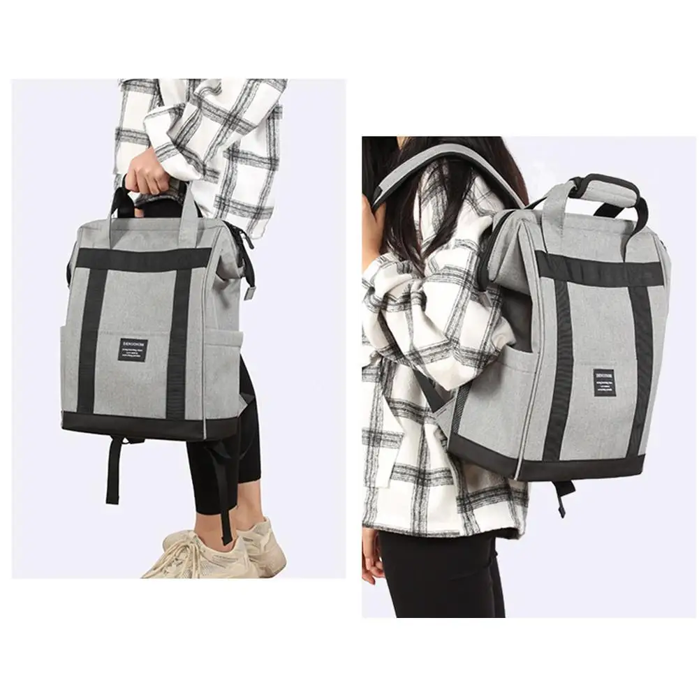 Inovador de Isolamento Bloco de Gelo Bolsa de Piquenique à Prova Água de Grande Refeição e Thermo Capacidade Fresco Cooler Almoço Piquenique Mochila Transportadora d' 4 Grande Capacidade Fresco Cooler Refeição e Thermo