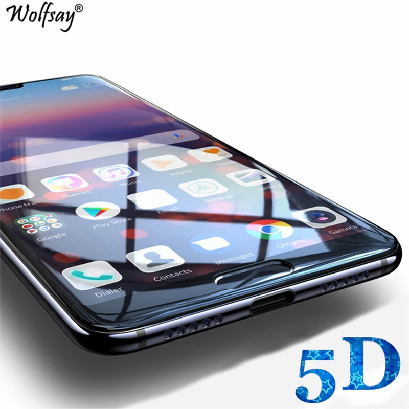 1PCS 5D Curved Screen Protector Huawei P20 Pro Tempered Glass For