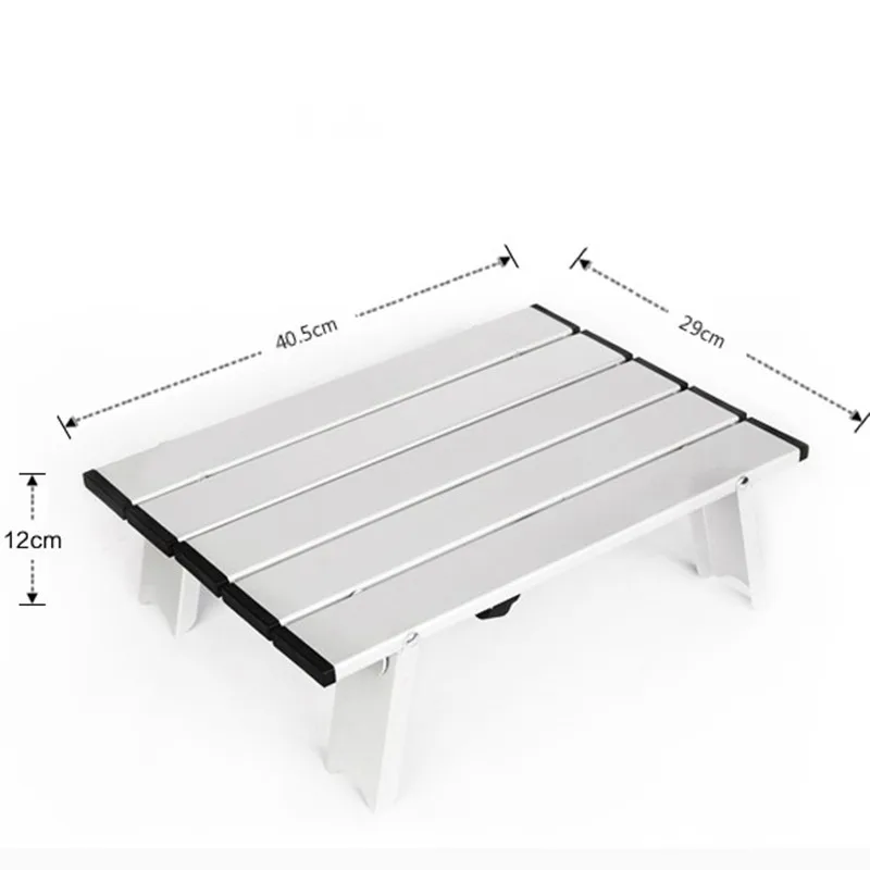  VILEAD Portable Mini Picnic Table for Beach Camping Travel 7075 Aluminum Ultralight Folding Waterpr