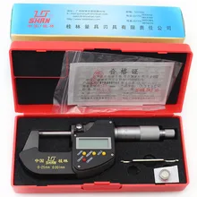 Big discount 0-25MM Electronic Digital External Micrometer Caliper With Carbide Anvils
