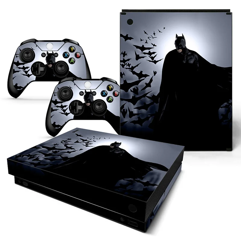 Best продавать Бэтмен Наклейки Wrap чехол для Xbox One X кожи Стикеры