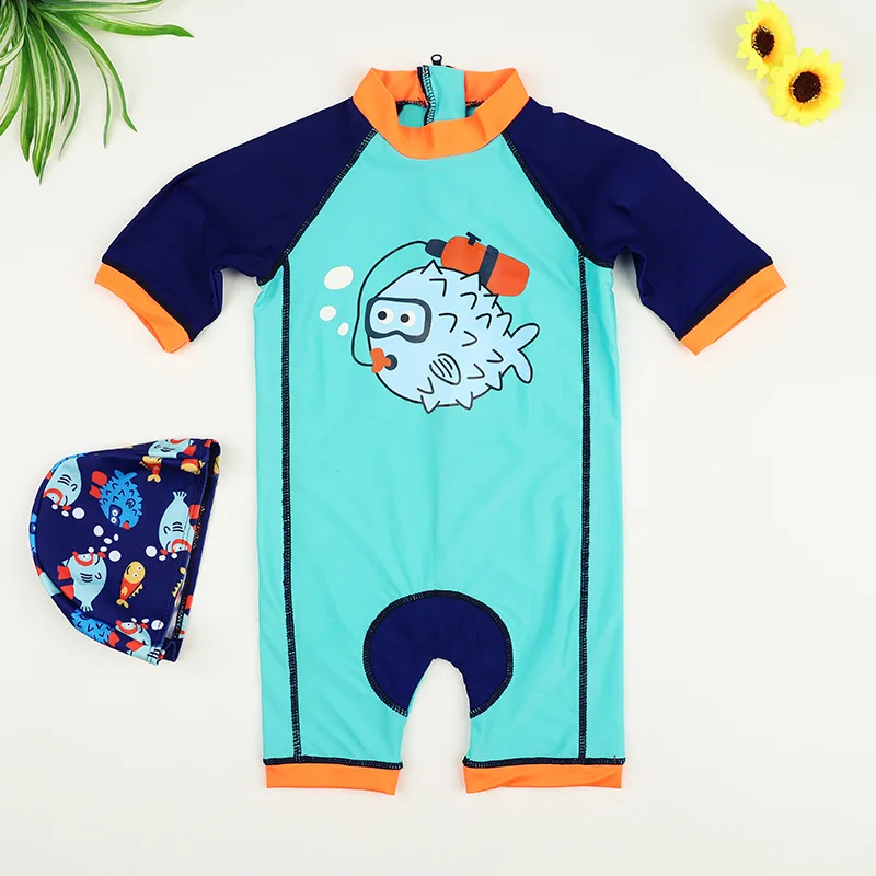 Детские купальники для маленьких мальчиков солнцезащитные Babiesquick Drying Surfers летний