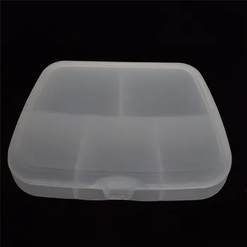 

Life Essential 5 Compartment Storage Box Pill Box Practical Adjustable Plastic Case for Bead Rings Jewelry Display Organizer