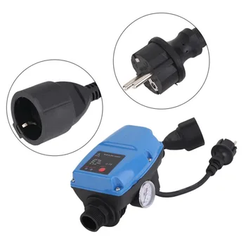 

SKD-5MIT Water Pump Pressure Controller Electronic Automatic Pressure Control Switch with Pressure Gauge EU Plug