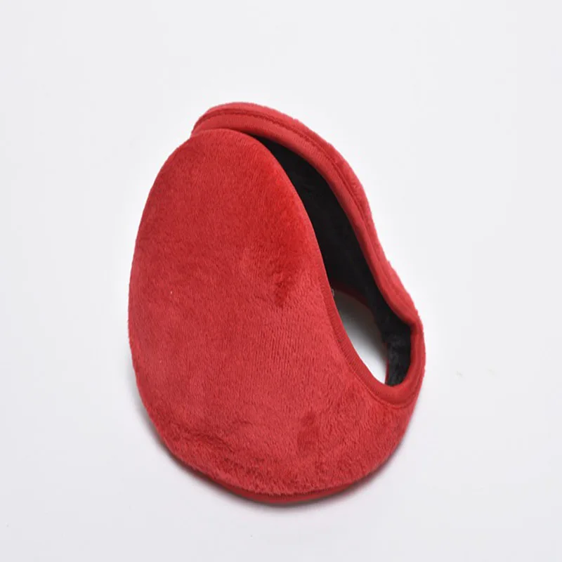 

Thick Fur Warmer Earmuffs Unisex Solid Ear Cover Men Women Casual Autumn Winter Ear's Warmer Boy Girl Ear-muffs Black Red Gray