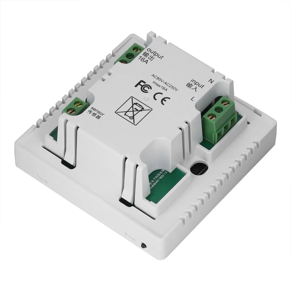 16A MH1822 Электрический терморегулятор отопления температура контроллер Белый Черный дополнительно Высокое качество