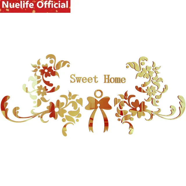 Special Offers Sweet home bow acrylic mirror wall stickers kids room living room dining room bedroom Christmas decoration wall stickers Special Offers Sweet home bow acrylic mirror wall stickers kids room living room dining room bedroom Christmas decoration wall stickers