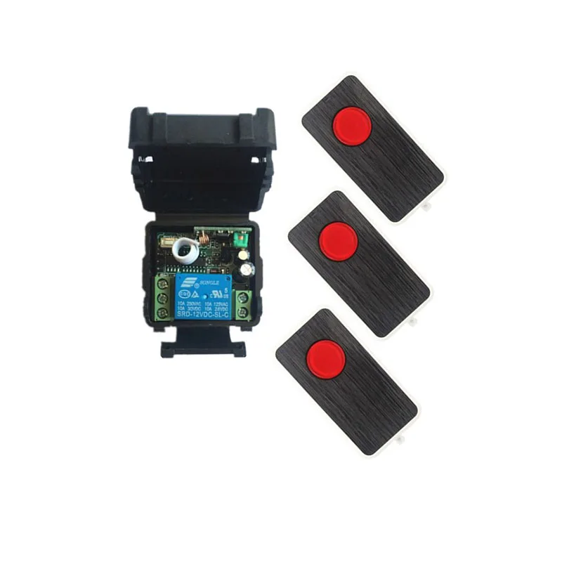

DC12V 24V 1CH 10A RF Remote Control Switch System Transmitter+Receiver 1ch relay smart home z-wave/Garage Doors