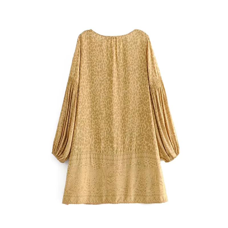 بوهو خمر ليوبارد طباعة شرابة البسيطة اللباس النساء 2019 الأزياء V الرقبة طويلة الأكمام الصيف شاطئ فساتين عارضة Vestidos موهير بوهو خمر ليوبارد طباعة شرابة البسيطة اللباس النساء 2019 الأزياء V الرقبة طويلة الأكمام الصيف شاطئ فساتين عارضة Vestidos موهير