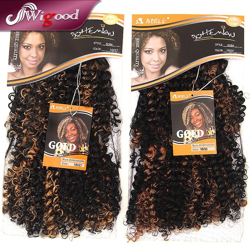 NobleGoldDoraSyntheticHairWeavesBohemianSyntheticHair