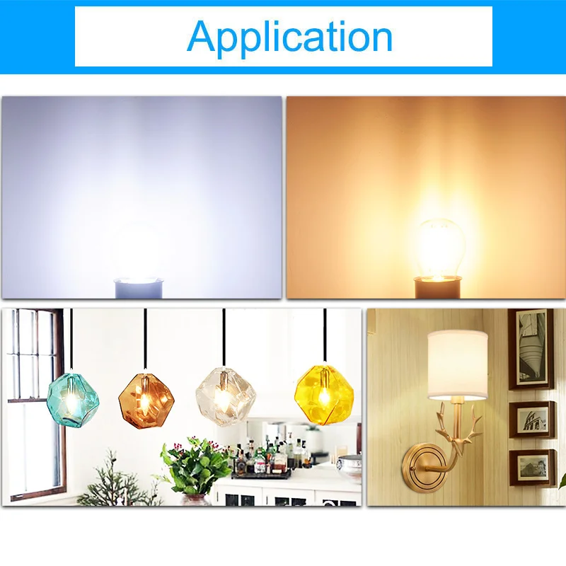 Светодиодная лампа накаливания GreenEye 4 шт./лот E27 E14 G45 AC 220 В 2 Вт 6 Вт|led bulb e27|led bulbbulb e27