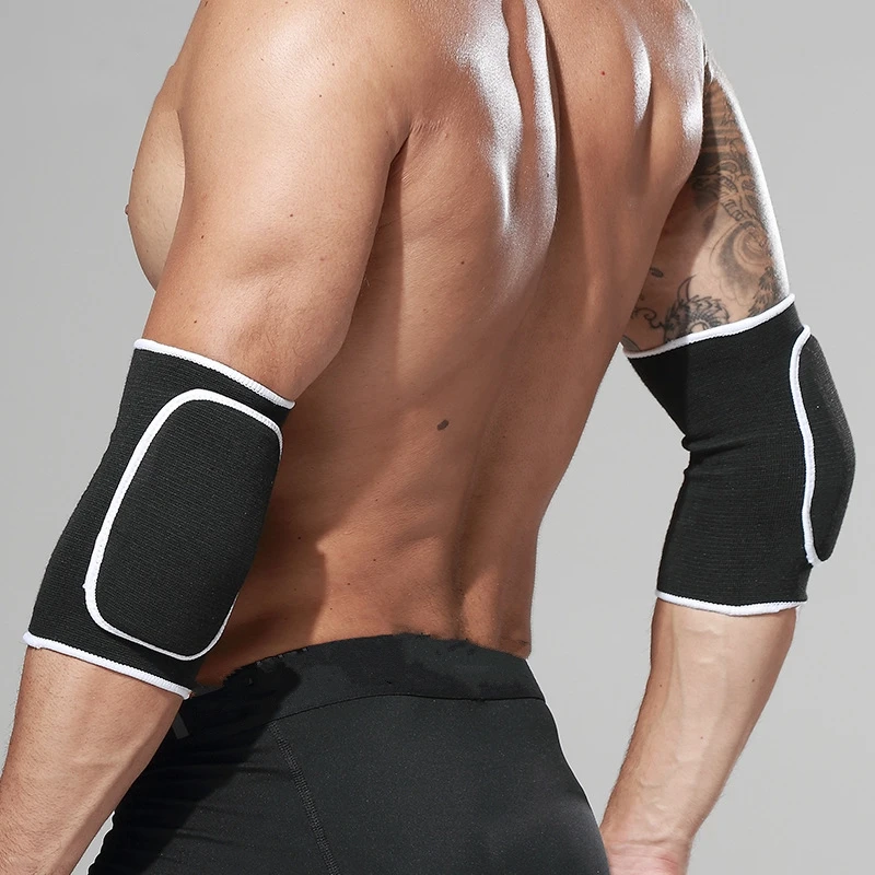 2 Pcs /Lot Thicker Sponge Sport Elbow Pads Brace Volleyball Elbow Support Wraps Basketball Tennis Cotoveleira Protector Sleeves