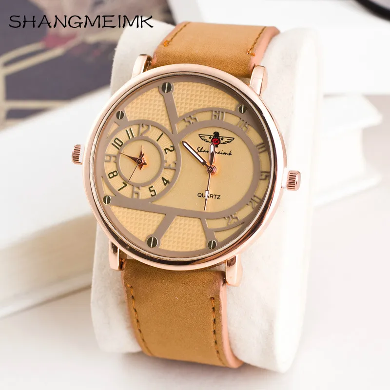 

SHANGMEIMK Watch Luxury Brand Man Fabric Srap Quartz-Watch Clock Male Multiple Time Zones Square Sports Watches montre homme T18