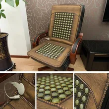Health care orcher Boss chair cushion cover Jade heating mattress germanium stone cushion cervical spine benefits office workers