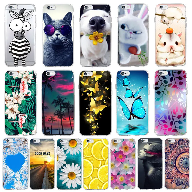 

Vintage Floral Cute Animal cat Rabbit Phone Case For huawei P8/P8 Lite/P9Lite/P10 Lite Cover For Honor 10 Exotic Soft TPU case