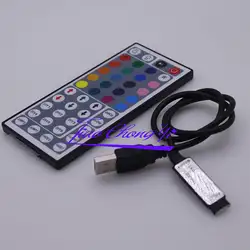 USB RGB контроллер 5 В 24 В 44 Ключи ИК-пульт LED диммер для 5 В RGB LED