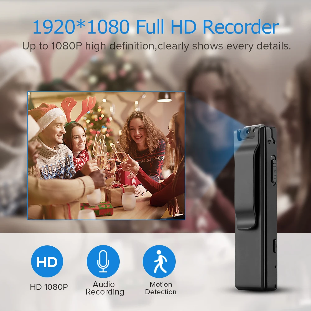  A3 HD Mini Camcorder 1080P Pen Recorder Rotating Design Digital PC Cam Pocket Body Camera 32GB OPTI