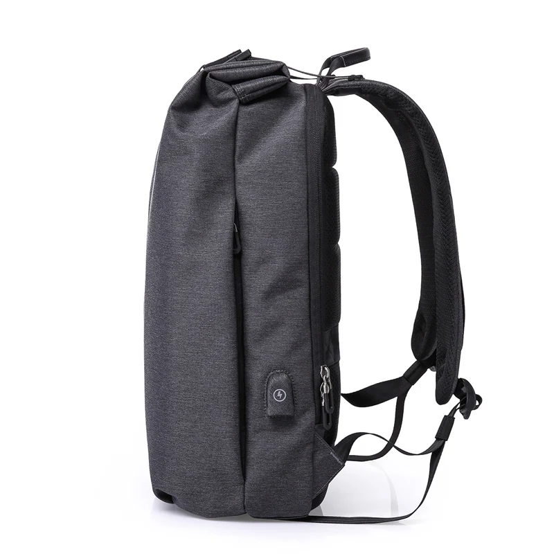 Ozuko hombre mochilas casual carga USB 15.6 pulgadas portátil mochila para adolescentes moda mochila estudiante masculino impermeable mochila