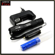 

CREE XM-L2 XML T6 Lantern Rechargeable Torch Powerful LED Flashlight Zoomable Waterproof AAA + 18650 Battery Lamp Hand Light