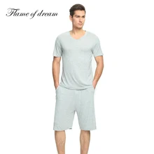 Пижама мужская мужская пижама Модальные пижамы Модальные Ночная Пижама для мужчин пижамы пижамный комплект Мужские пижамные комплекты с коротким рукавом мужская pajamas4
