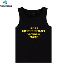 USCSS nostomo напечатаны летняя майка с бретелями жилет Alien WEYLAND корп USCSS 180286 хлопок майка мужская Спортивная рубашка без рукавов XXXXL