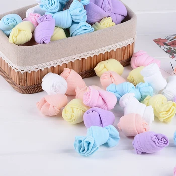 

2 Pair Newborn Baby Socks Children Kids Candy Color Socks Boys Girls Anti Slip Mesh Soft Clothing Accessories D0237