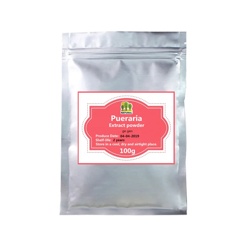 100g 50-1000 г, чистый порошковый экстракт пуэрарии мирифика, пуэрарин, Ge gen/экстракт корня кудзу, повышение иммунитета и подавление раковых клеток - Цвет: 100g