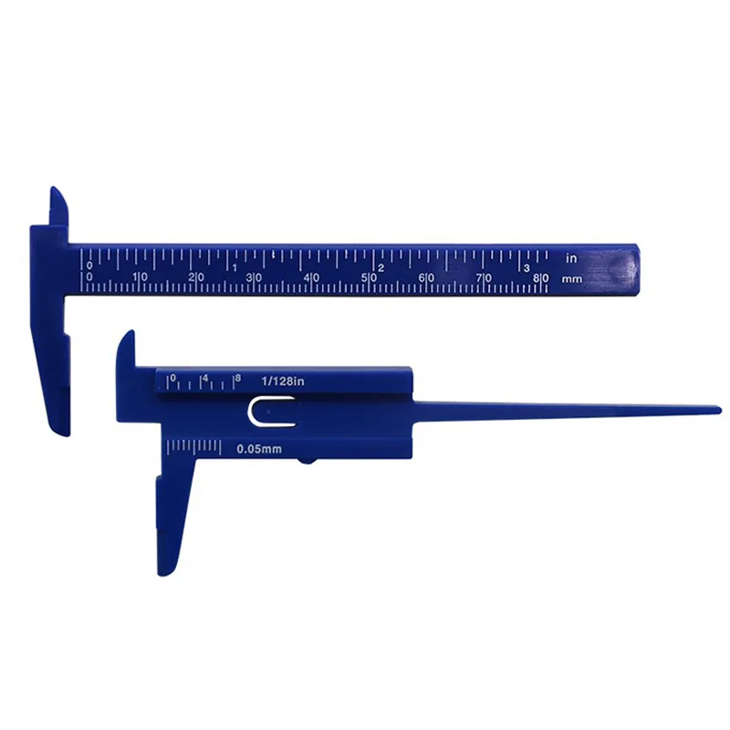 1 шт. мини 80 мм пластиковый раздвижной штангенциркуль прибор измерение инструмент линейка-микрометр Guage белый синий черный цвет опционально