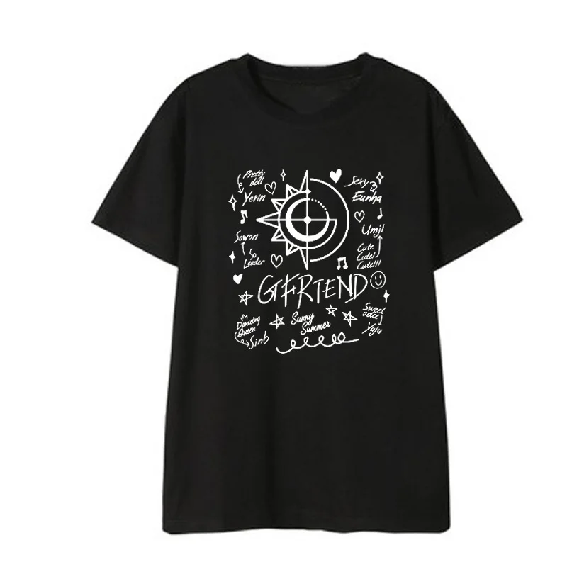 

Kpop Gfriend Sunny Summer Album Fan Club Shirts Hip Hop Loose Clothes Tshirt T Shirt Short Sleeve Tops T-shirt DX799