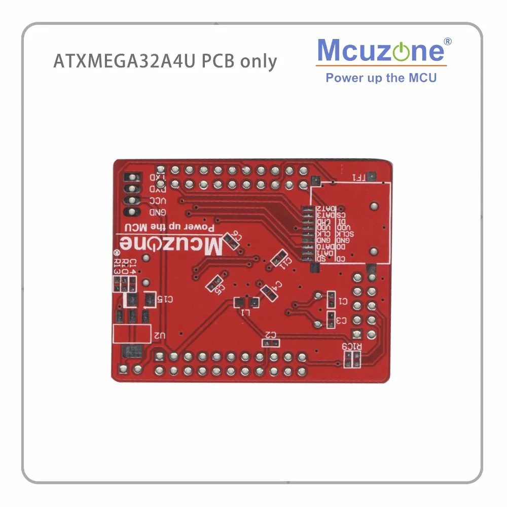 ATxmega32A4U мини плата PCB USB программа PDI SD GPIO XMEGA32A4U 32A4U MCIROCHIP 32A4 U