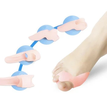 1Pair Hallux Valgus Corrector Bone Thumb Orthopedic Silicone Big Toe Separator Bunion Corrector Pedicure Foot Care Tool