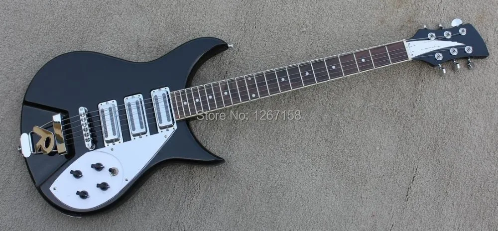 

groteguitarfactory BLACK Rick330 style electric guitar R piece 3 x Toaster style pickups Free shipping direct from factory.