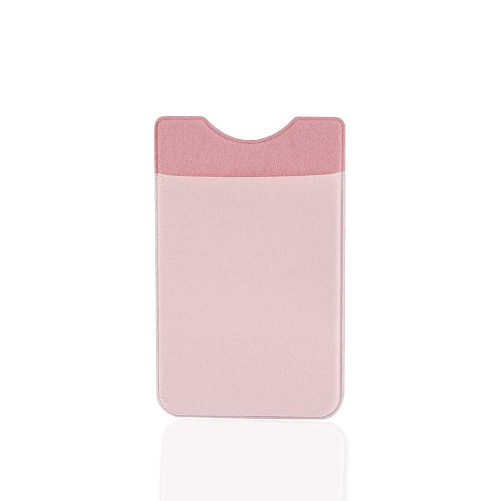 Эластичная лайкра Чехол-бумажник для сотового телефона Кредитная карта ID держатель для карт карман наклеить клейкую ленту 3м черный/серый/розовый/золотой
