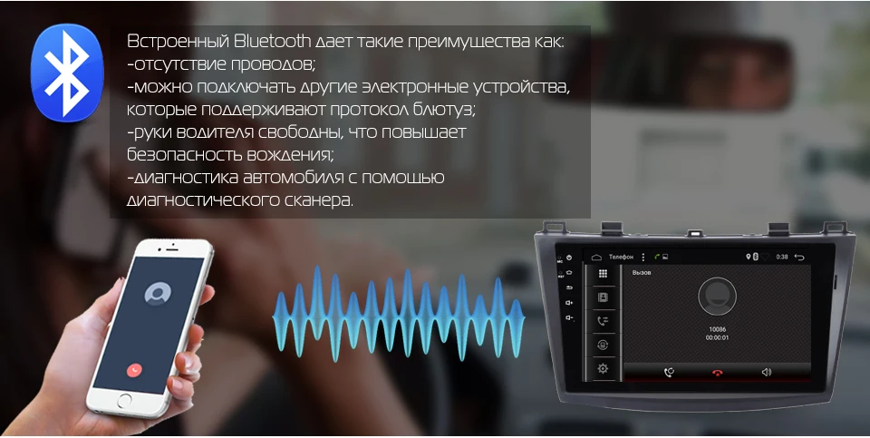 Cheap MARUBOX 9A702A4, Car multimedia player  For MAZDA3 2010 2011 2012,Android 7.1 2GB RAM,32GB ROM,1024*600 HD 9" GPS Radio USB BT 2