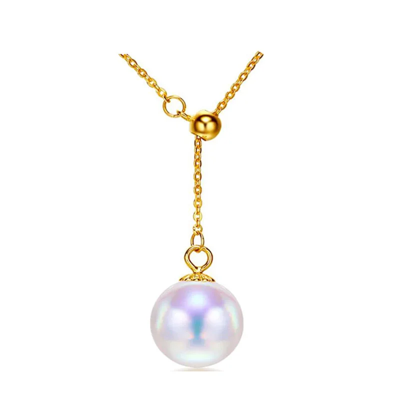 Женское Ожерелье из 18 каратного золота с натуральным жемчугом|necklace pendant gold|necklaces