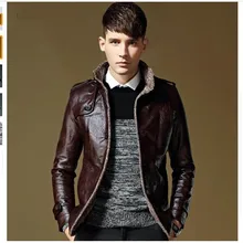 Весенние модные мужские мотоциклетные кожаные куртки мужские зимние повседневные теплые пальто толстая шерсть мужской бомбер 4XL
