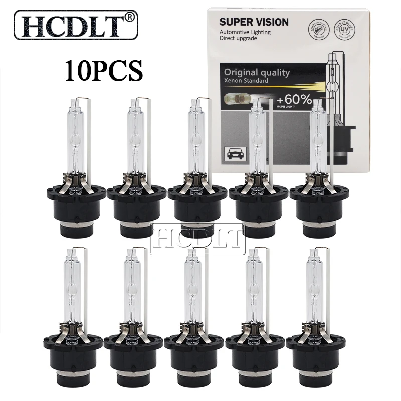

HCDLT 10PCS HID Xenon D2S D4S D2R D4R 55W 5000K Auto Car Light Headlamp Bulb White 6000K 4300K 8000K 35W HID D2S D4S Xenon Bulb