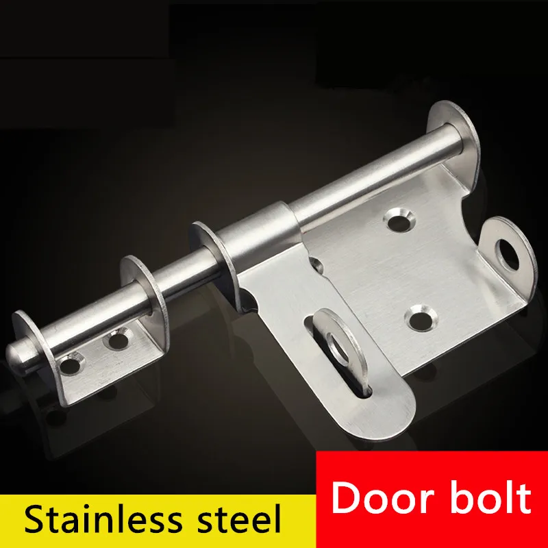 

4 inch 6inch Door bolt stainless steel bolt wood door latch home window hotel security lock