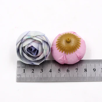 

50pcs 4cm Artificial Flower Silk Small Tea Bud For Wedding Home Decoration Rosebuds Camellia Mariage Flores Stamen Flowers Plant
