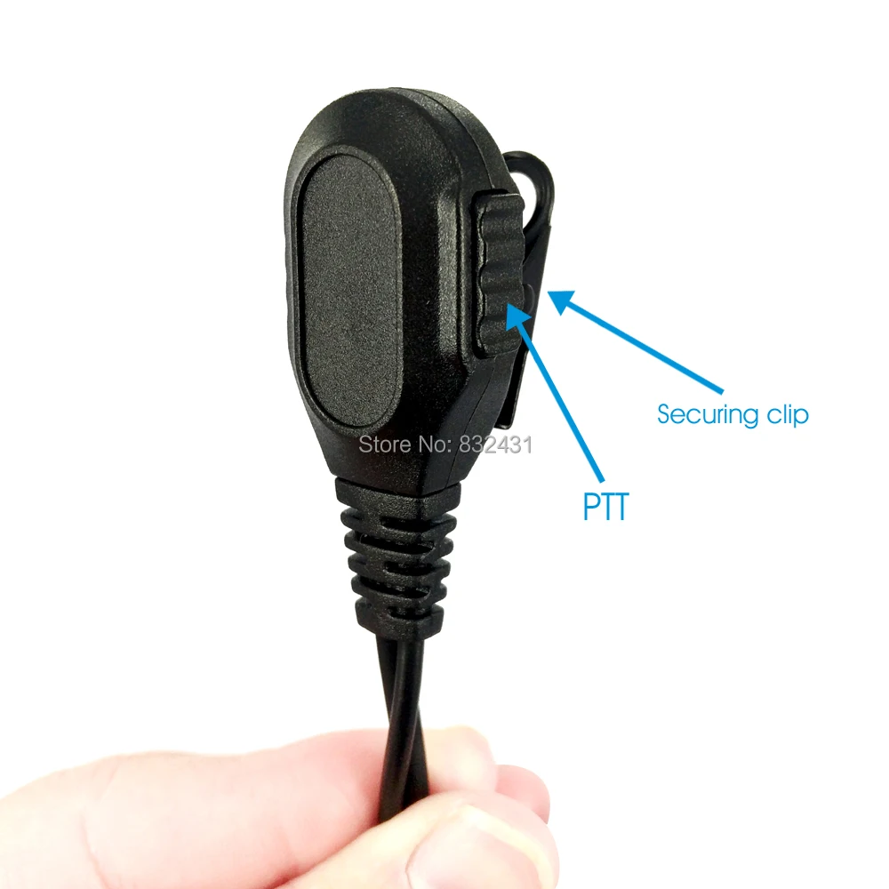2 Pin D-Shape Headset for Motorola HYT Walkie Talkie 8