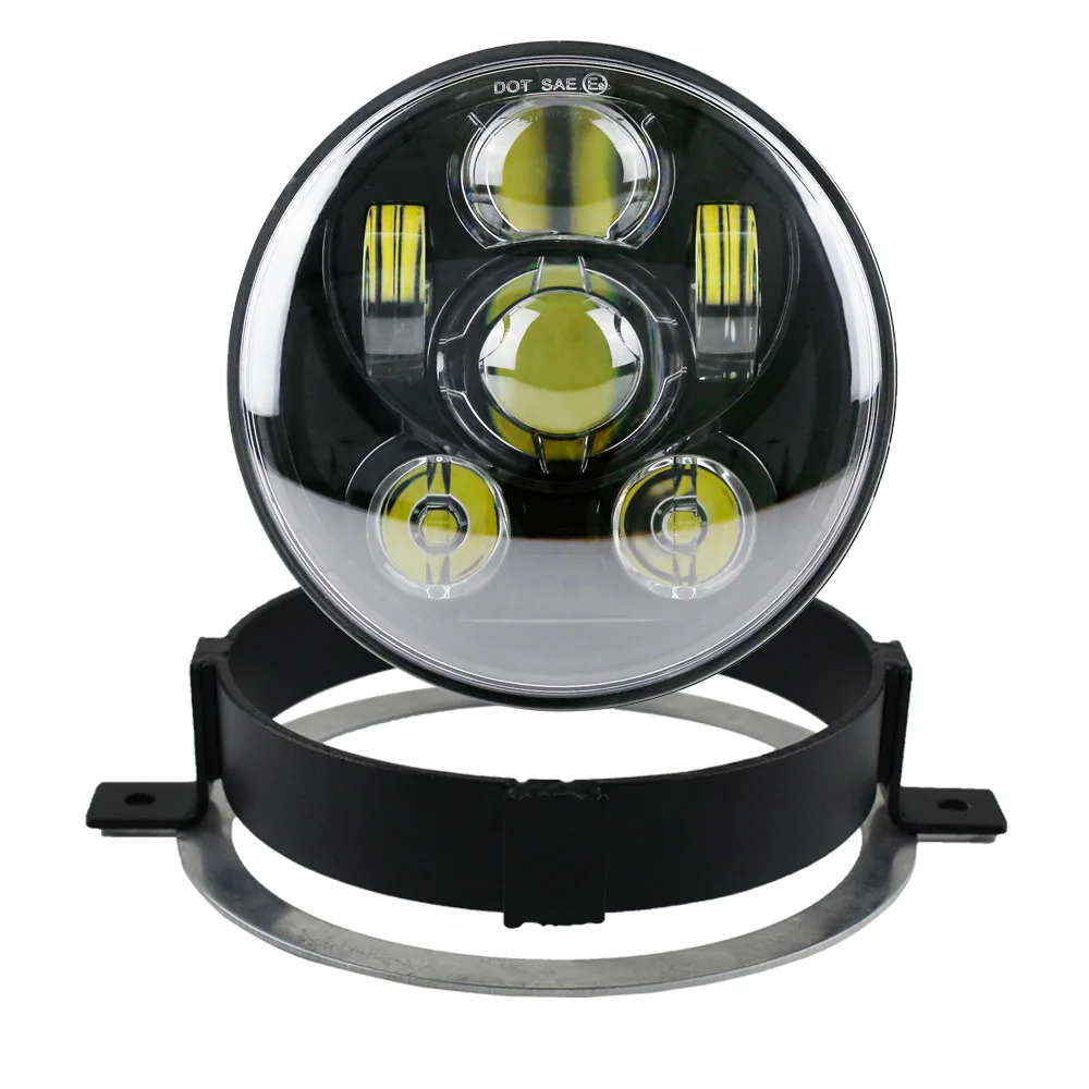 40 Вт 45 50 с кольцом Halo DRL HID светодиодная фара для 2005 Honda VTX 1800 переходным