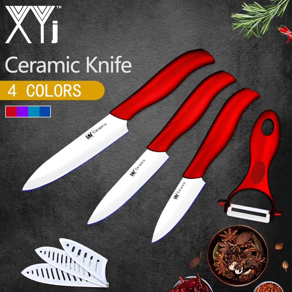 XYj Kitchen Cooking Accessories Ceramic Knife Set 3" 4" 5 ...