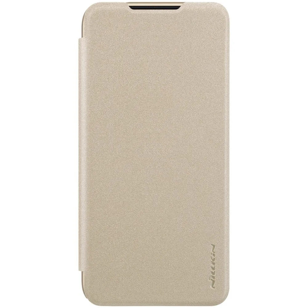 For Xiaomi Redmi 7 Case NILLKIN Sparkle Flip Leather Cover for Xiaomi Redmi 7 Redmi Y3 Genuine Low-key Exquisite Phone Bags - Цвет: Gold