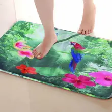 Коврик для ванной комнаты в стиле попугая, Забавный Противоскользящий коврик для ванной, аксессуары для душевой занавески, соответствующие вашей душевой занавеске