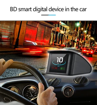 

Projection On The Windshield P10 HUD OBD Car Speedometer Auto On-board Computer OBD2 Head Up Display Automobile Speed Projector