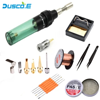 

Dusco.E Gas Soldering Iron MT-100 Electric Gas Portable Triad Gas Electric Soldering Iron Universal Soldering Iron kit HS-1115K