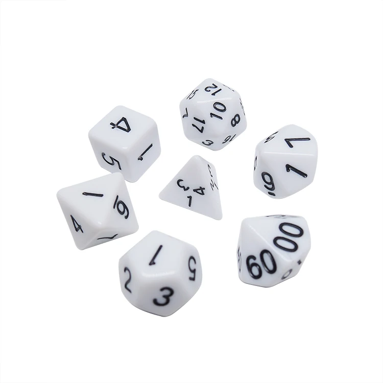 7 шт./лот набор игральных костей с мраморным эффектом d4 d6 d8 d10 d12 d20 Подземелья и