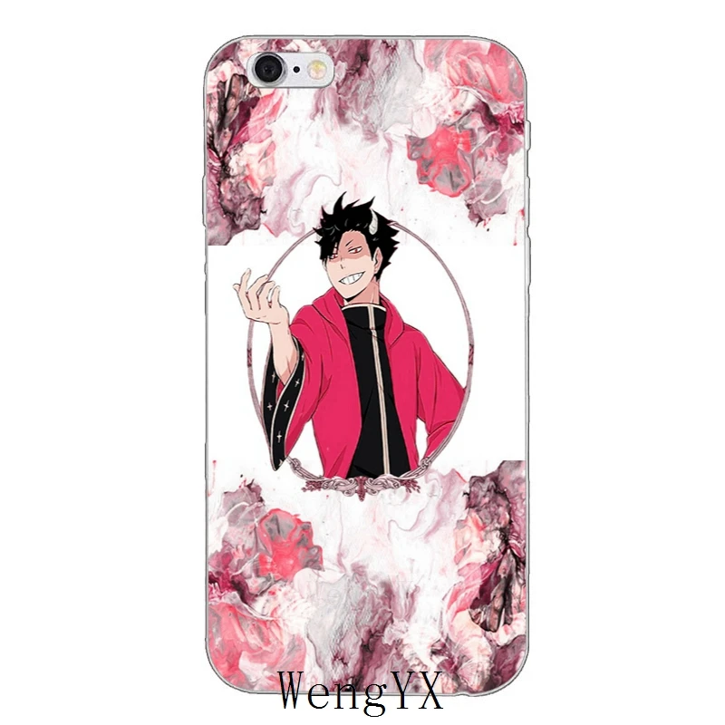 Аниме Kuroo Tetsurou Haikyuu персонаж тонкий силиконовый мягкий чехол для телефона для Iphone 4 4s 5 5S 5c SE 6 6s plus 7 7 plus 8 8 plus X - Цвет: HaikyuuCharacterA03