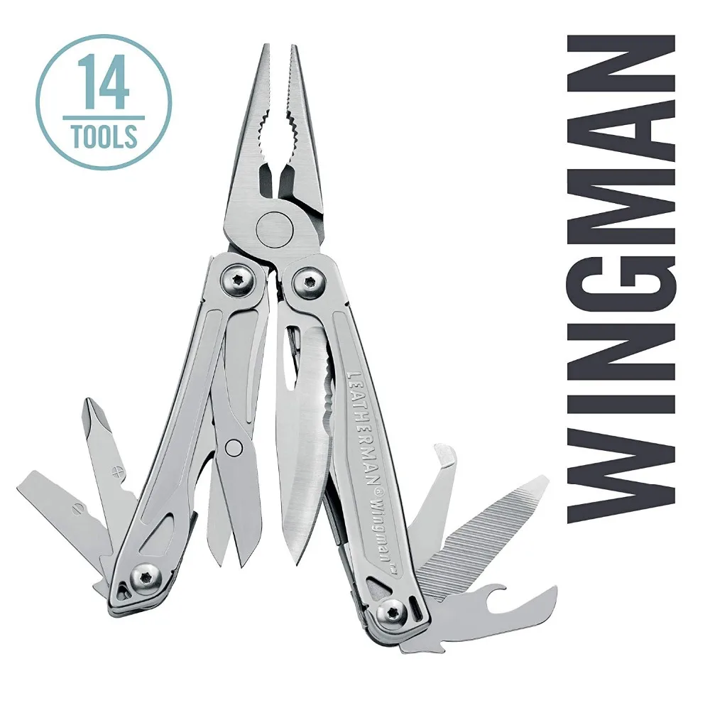 Мультитул LEATHERMAN-Wingman, нержавеющая сталь